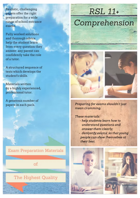 11+ Comprehension Practice Papers Pack 1 (Ages 10-11)