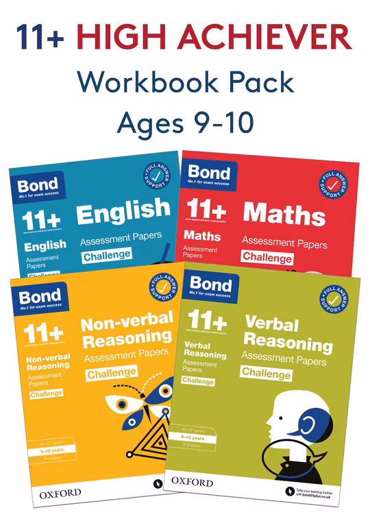 11+ High Achievers Workbook Pack (Ages 9-10)