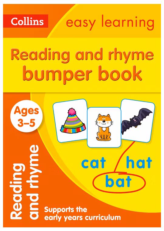 Easy Learning Reading & Rhyme Bumper Workbook (Ages 3-5)