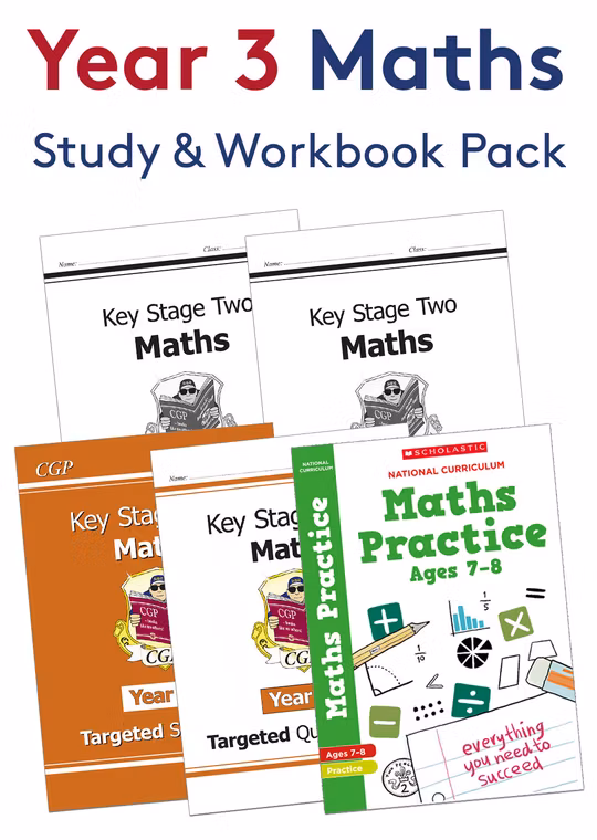 Year 3 Maths Study & Workbook Pack (Ages 7-8)