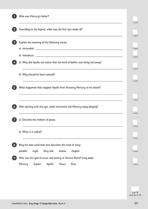 Sample of KS2 Comprehension Workbook Pack Ages 7-11 Schofield & Sims with Answers NEW ()