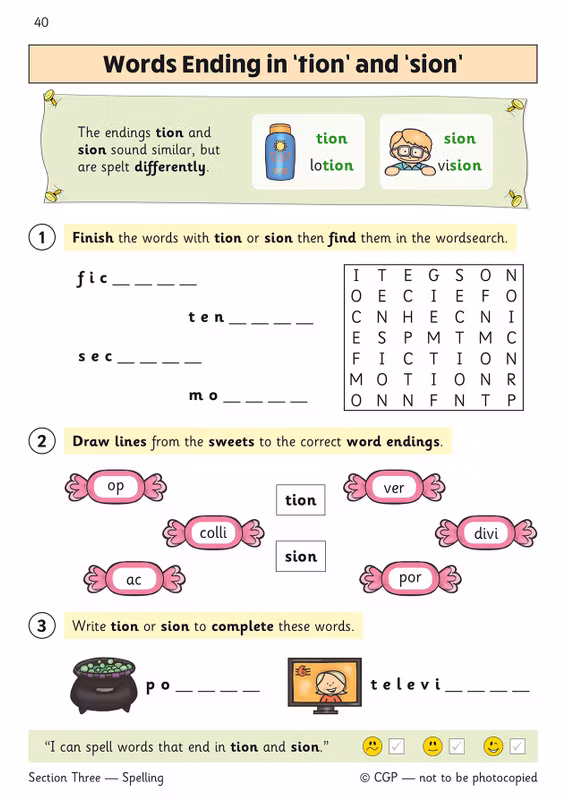 Sample of KS1 Year 2 English & Maths Question Books Ages 6-7 CGP with Answers NEW ()