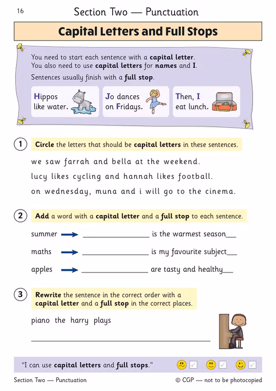 Sample of KS1 Year 2 English & Maths Question Books Ages 6-7 CGP with Answers NEW ()