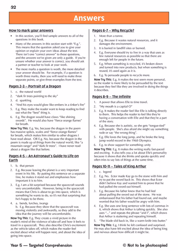 Sample of KS2 Year 5 English Maths Science Question Books CGP Ages 9-10 with Answers NEW ()