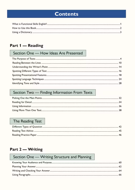 Sample of Functional Skills English Level 2 Pack CGP Study & Tests with Answers NEW ()