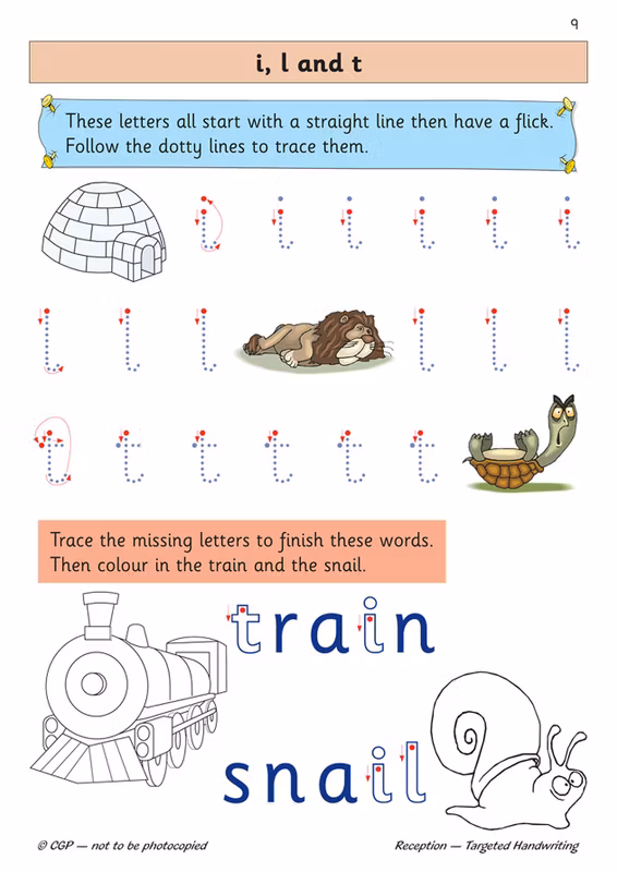 Sample of Reception English & Maths Practice Books Pack Ages 4-5 CGP with Answers NEW ()