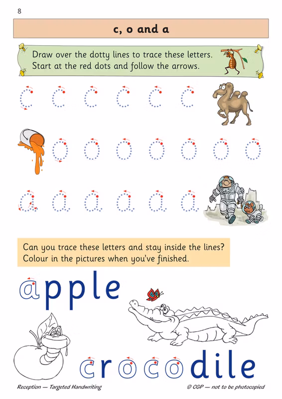 Sample of Reception English & Maths Practice Books Pack Ages 4-5 CGP with Answers NEW ()