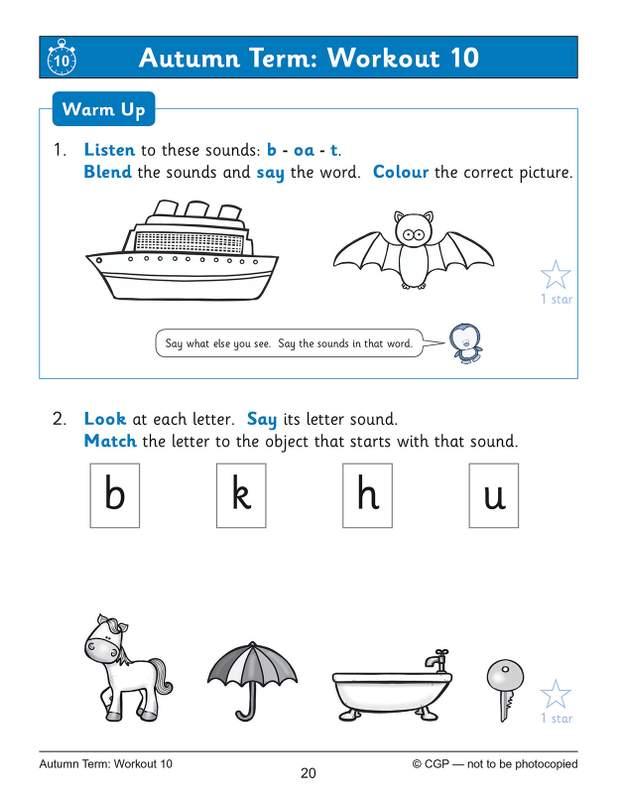 Sample of Reception English & Maths Practice Books Pack Ages 4-5 CGP with Answers NEW ()