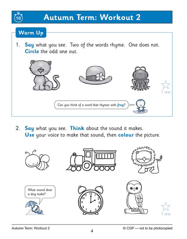 Sample of Reception English & Maths Practice Books Pack Ages 4-5 CGP with Answers NEW ()