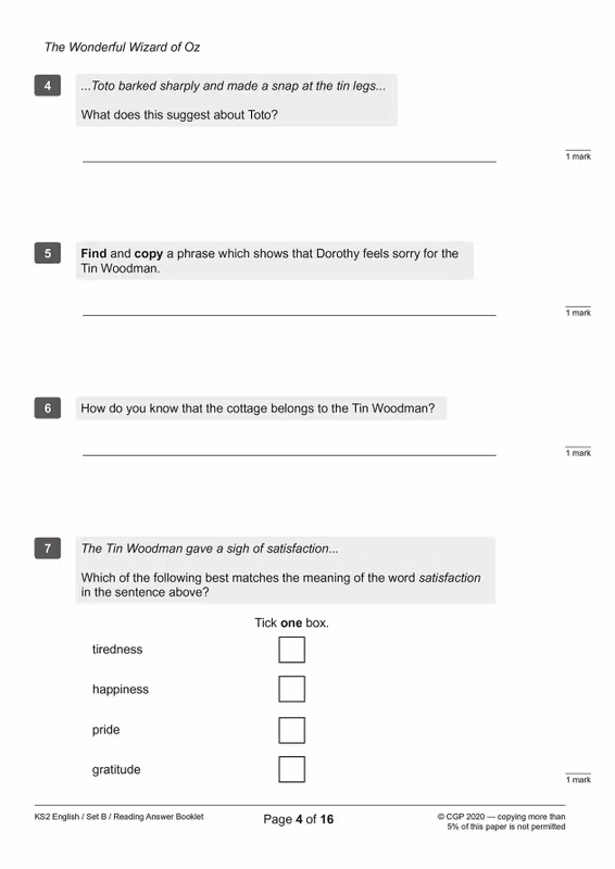 Sample of KS2 Maths & English SATS 2027 Practice Papers Y6 Ages 10-11 CGP with Answers ()