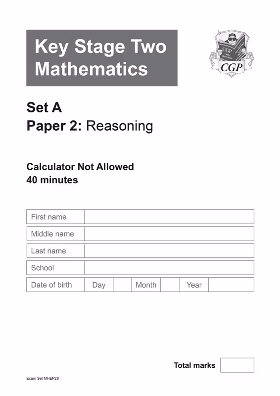 Sample of KS2 Maths SATs Practice Papers 5 Pack Bundle Year 6 CGP with Answers NEW ()