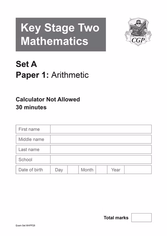 Sample of KS2 Maths SATs Practice Papers 5 Pack Bundle Year 6 CGP with Answers NEW ()