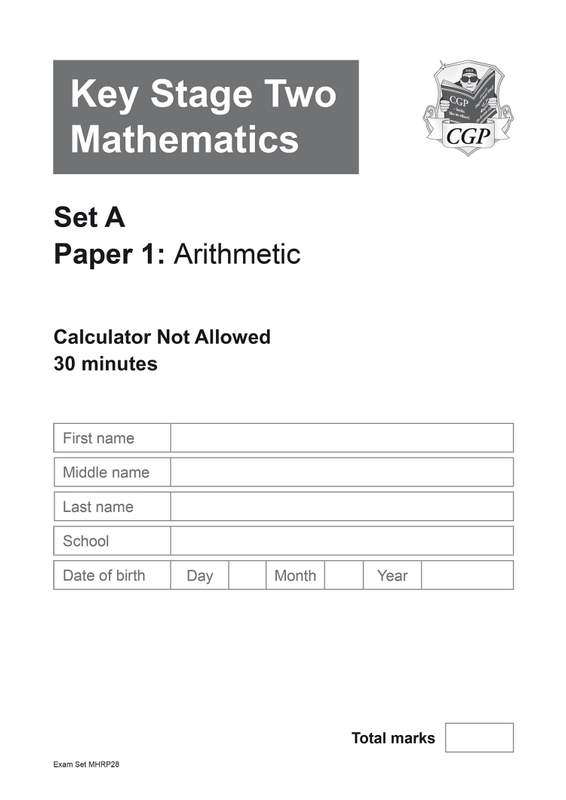 Sample of KS2 Maths SATs Practice Papers 5 Pack Bundle Year 6 CGP with Answers NEW ()