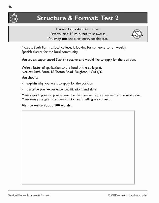 Sample of Functional Skills English Level 2 Pack CGP Study & Tests with Answers NEW ()