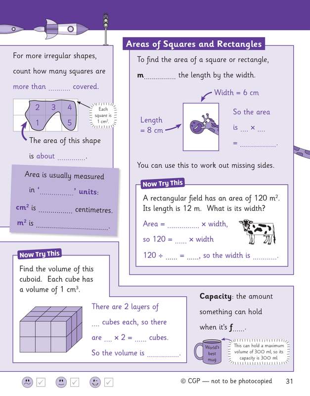 Sample of KS2 Y5 Maths English Science Knowledge Organiser Retriever CGP with Answers NEW ()