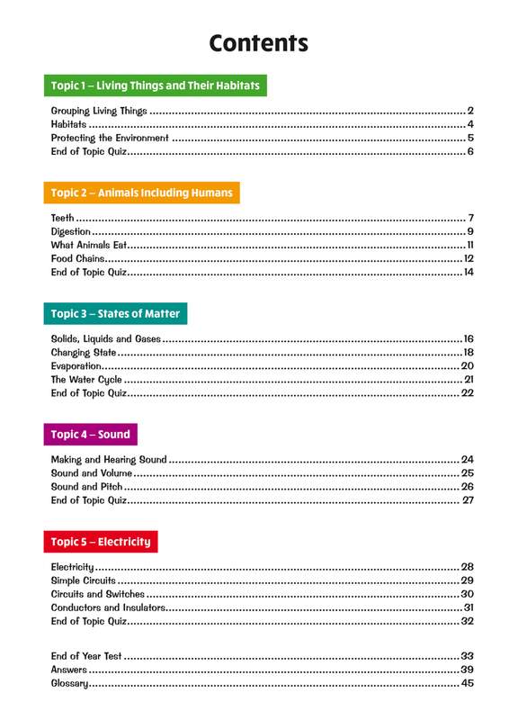 Sample of KS2 Year 4 English Maths Science Question Books Pack Ages 8-9 CGP with Answers ()