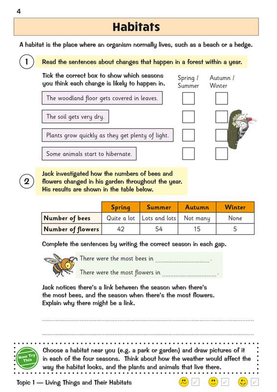 Sample of KS2 Year 4 English Maths Science Question Books Pack Ages 8-9 CGP with Answers ()