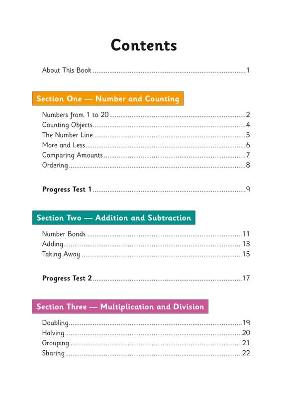Sample of Reception English & Maths Practice Books Pack Ages 4-5 CGP with Answers NEW ()