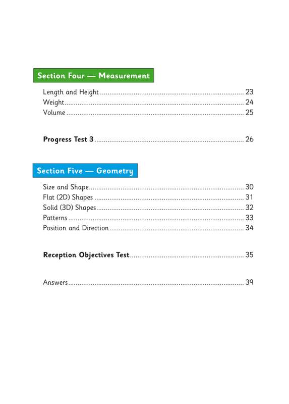 Sample of Reception English & Maths Practice Books Pack Ages 4-5 CGP with Answers NEW ()