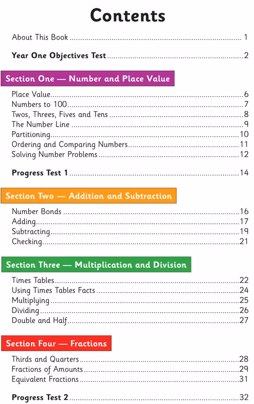 Sample of KS1 Year 2 English & Maths Question Books Ages 6-7 CGP with Answers NEW ()
