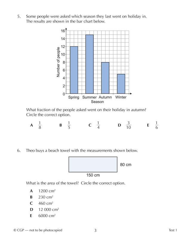 Sample of 11+ GL 10-Min Tests English Maths Reasoning Pack Ages 10-11 CGP with Answers NEW ()