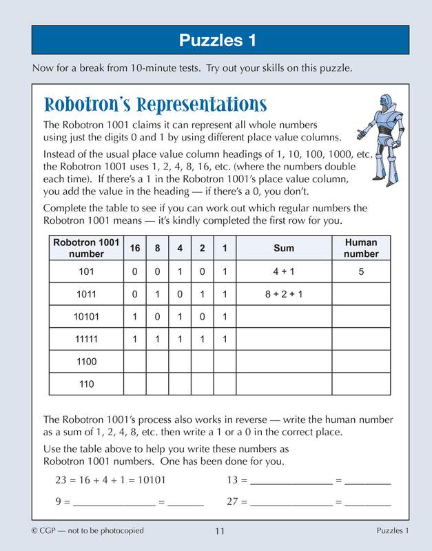 Sample of 11+ GL 10-Min Tests English Maths Reasoning Pack Ages 10-11 CGP with Answers NEW ()