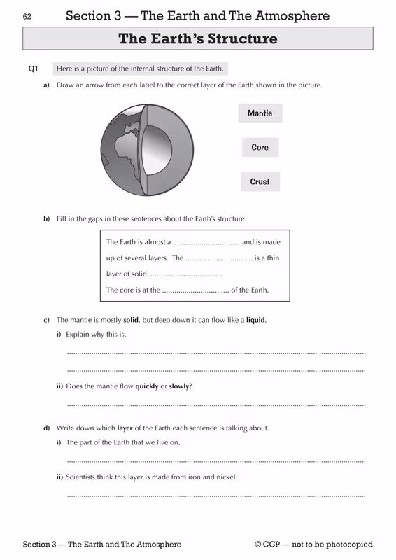 Sample of KS3 Science Workbook Pack Ages 11-14 CGP Biology Chemistry Physics with Answers ()