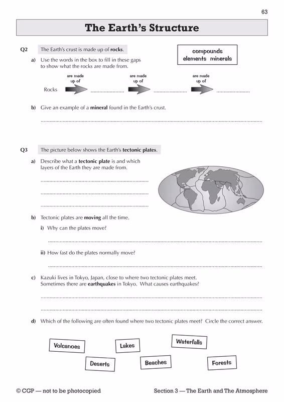 Sample of KS3 Science Workbook Pack Ages 11-14 CGP Biology Chemistry Physics with Answers ()