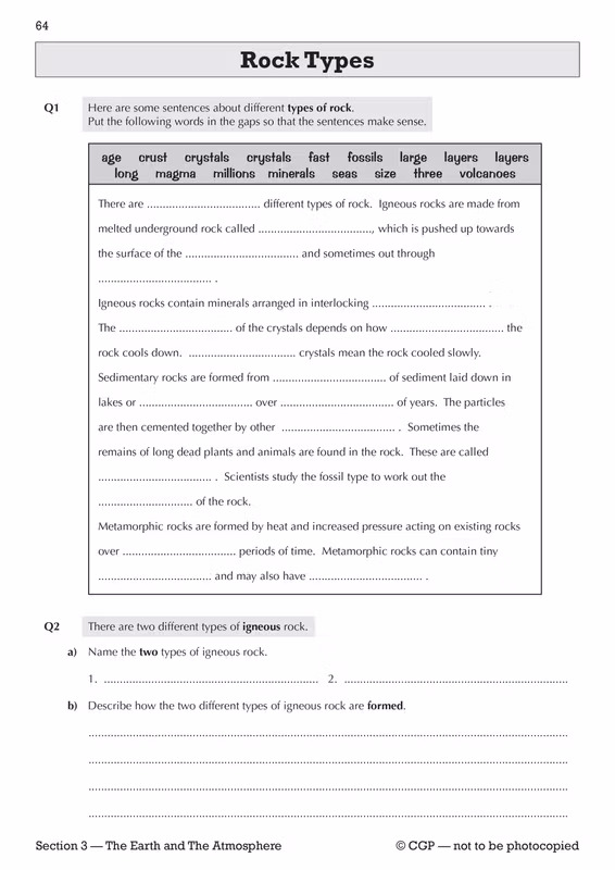 Sample of KS3 Science Workbook Pack Ages 11-14 CGP Biology Chemistry Physics with Answers ()