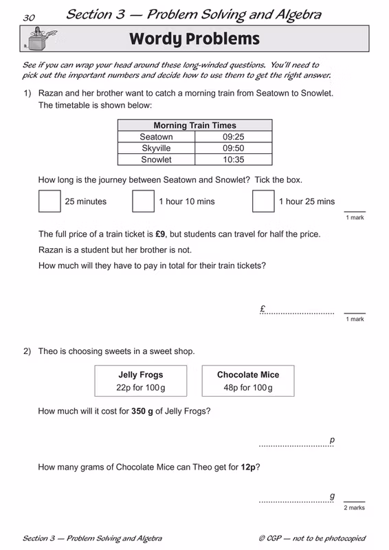 Sample of KS2 Maths SAT Buster Book Set 2027 Ages 10-11 CGP with Answers NEW ()
