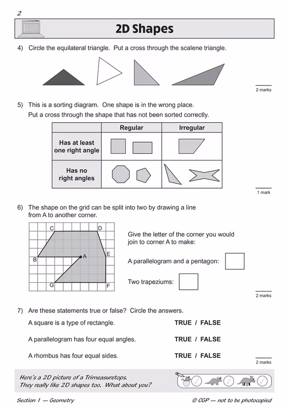 Sample of KS2 Maths SAT Buster Book Set 2027 Ages 10-11 CGP with Answers NEW ()