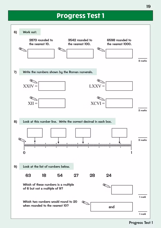 Sample of KS2 Year 4 English Maths Science Question Books Pack Ages 8-9 CGP with Answers ()