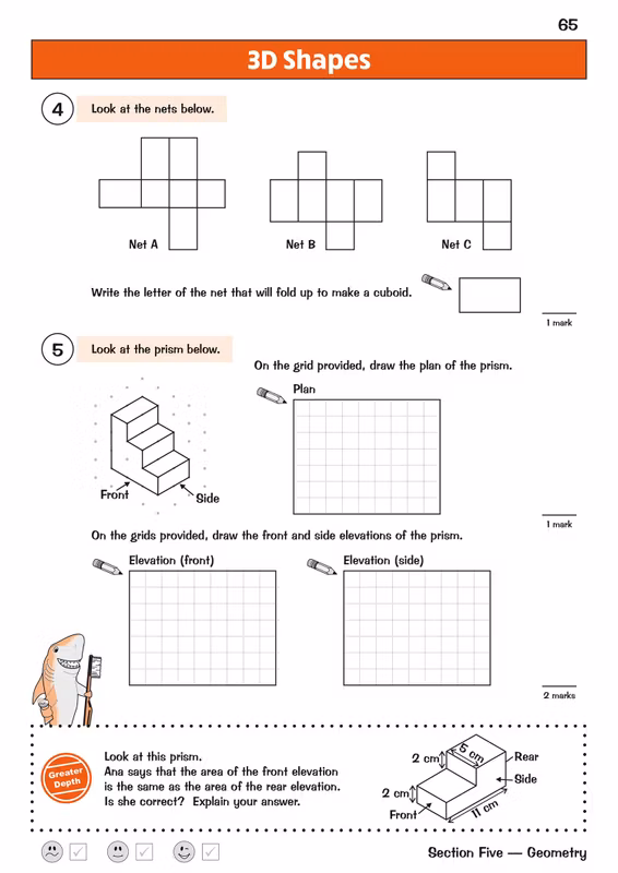 Sample of KS2 Year 5 English Maths Science Question Books CGP Ages 9-10 with Answers NEW ()