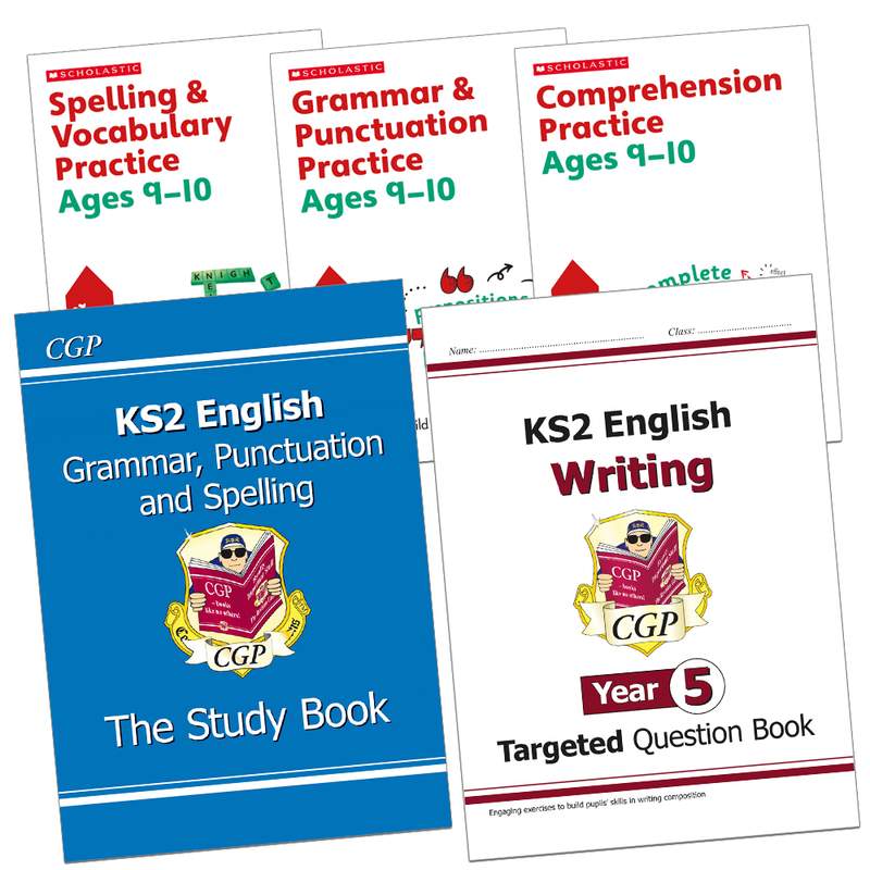 Sample of Year 5 Complete Pack Ages 9-10 CGP Scholastic 15 Books with Answers NEW ()
