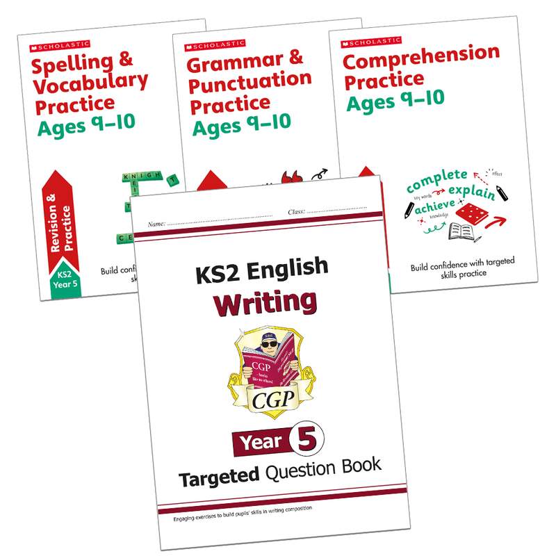 Year 5 English Workbook Pack Ages 9-10 Scholastic CGP with Answers NEW