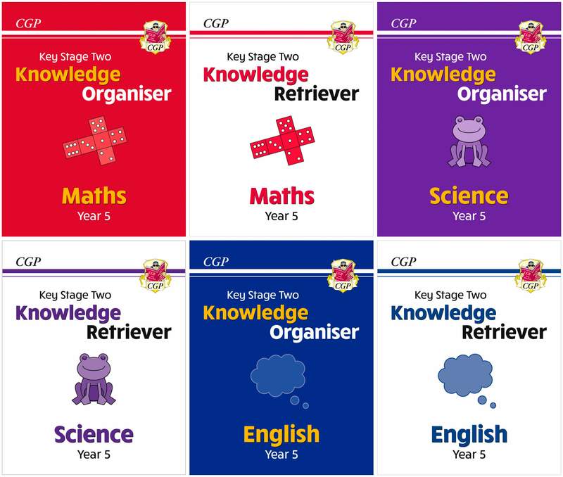 KS2 Y5 Maths English Science Knowledge Organiser Retriever CGP with Answers NEW