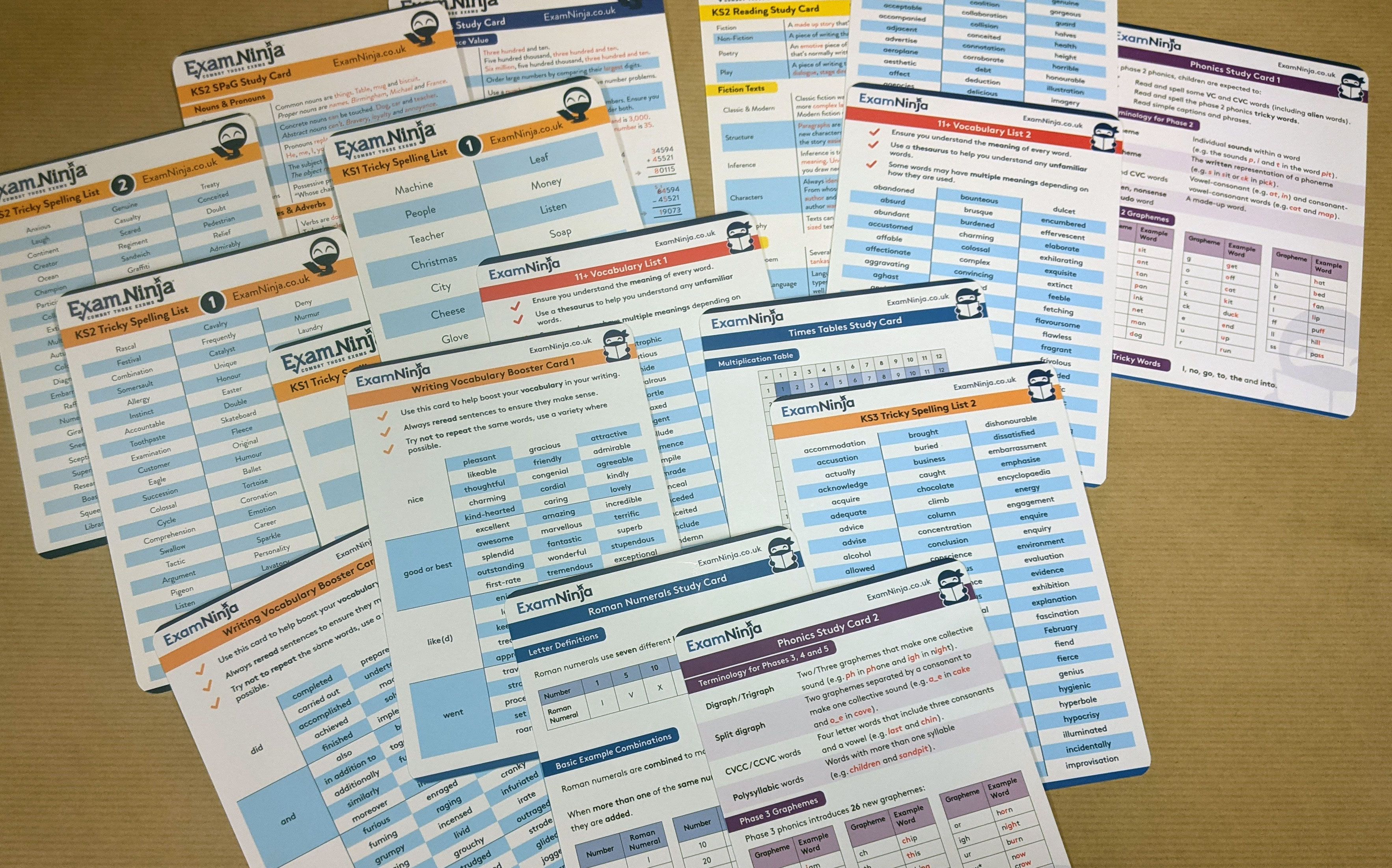 Free Exam Ninja Study Cards