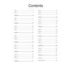 A contents page listing 31 short comprehension tests and 11 puzzle sections with page numbers