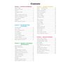 A table of contents listing five sections of the Chemistry revision guide with page numbers for each topic