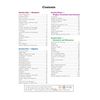 A table of contents listing four sections of the maths revision guide, with page numbers for each topic