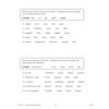 Two verbal reasoning exercises where children underline words that do not fit a group or match definitions to words