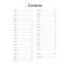 A contents page listing 31 vocabulary tests and 10 puzzle sections with page numbers