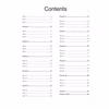 A table of contents listing 33 timed English tests and 10 puzzle sections with page numbers