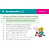 Eight sentences with missing apostrophes for the child to identify and correct