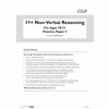 Instructions for the GL 11+ Non-Verbal Reasoning test, explaining how to mark answers and manage time
