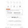 Children complete five pattern questions by selecting the correct shape to finish the sequence