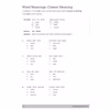 Children circle two words from each group that are closest in meaning, practising synonym recognition for the GL 11+ exam