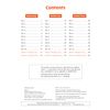 A contents page listing three sections of mental arithmetic tests, progress checks and listening tests with page numbers