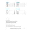 A tracker for Weeks 9 to 12, with tick boxes for each day and page numbers to guide the child through the final weeks