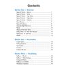 A table of contents listing grammar, punctuation and vocabulary topics with page numbers